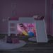 Cama com Escorregador com Dossel 1 Torre com Leds Space