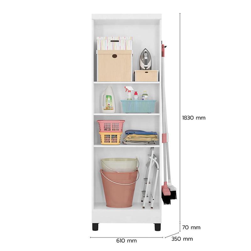 Armário Multiuso 2 Portas 879 Branco - Qmovi