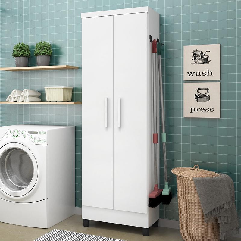 Armário Multiuso 2 Portas 879 Branco - Qmovi