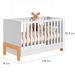 Berço Infantil Mini Cama Fofura Branco Acetinado