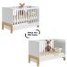 Berço Infantil Mini Cama Fofura Branco Acetinado
