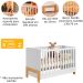 Berço Infantil Mini Cama Fofura Branco Acetinado