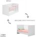 Berço Infantil Mini Cama MDP Doce Mel Branco