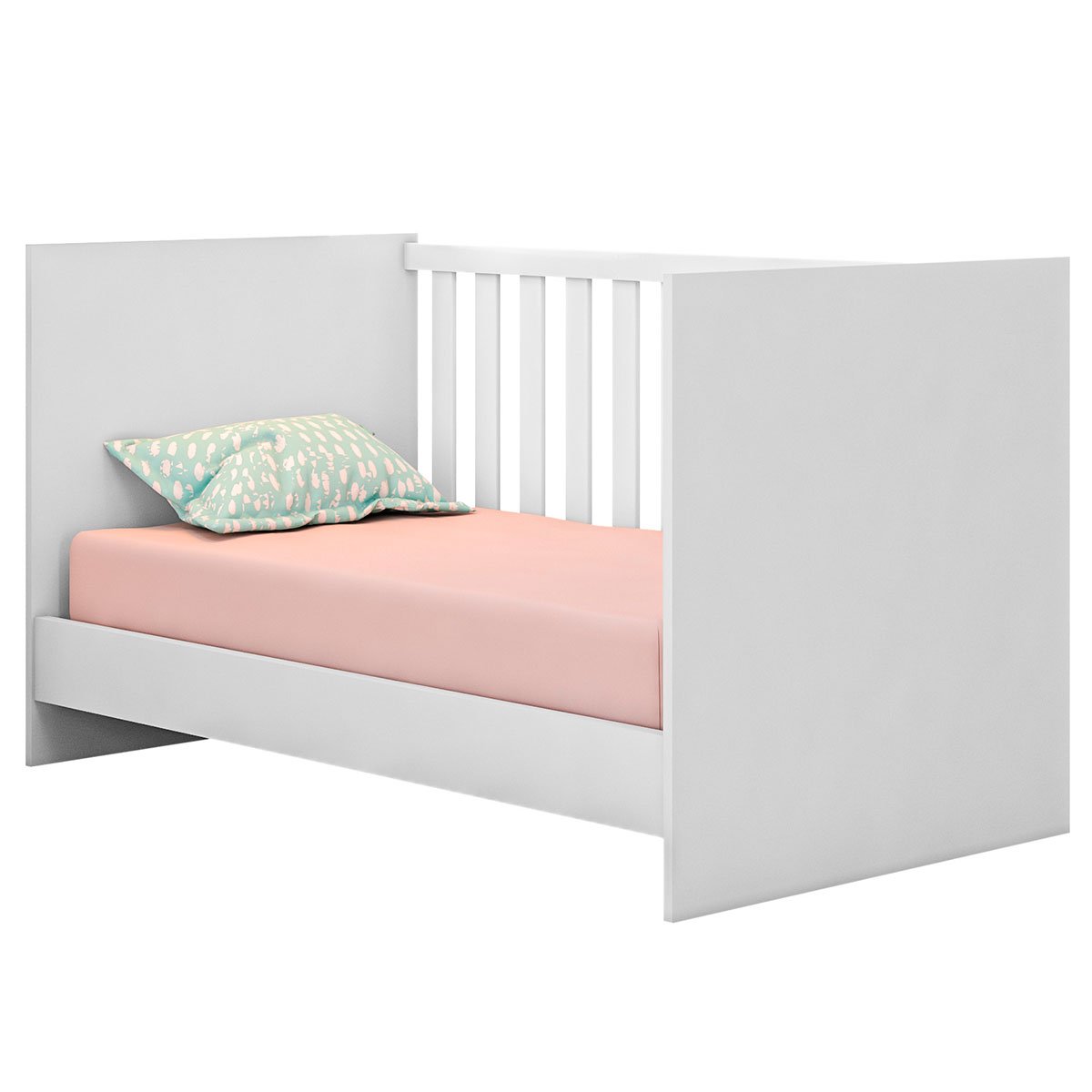 Berço Infantil Mini Cama MDP Doce Mel Branco