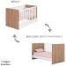 Berço Infantil Mini Cama MDP Doce Mel Carvalho/Branco
