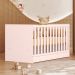 Berço Infantil Mini Cama MDP Doce Mel Rosa