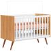 Berço Infantil Mini Cama MDP/MDF Magia Freijó/Branco Acetinado