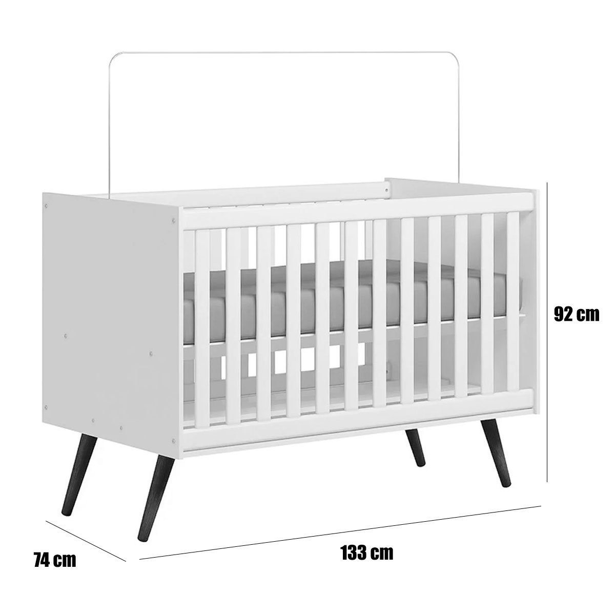 Berço Infantil Mini Cama MDP/MDF Magia Rosa