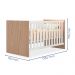 Berço Mini Cama Doce Sonho Carvalho/Branco - Qmovi