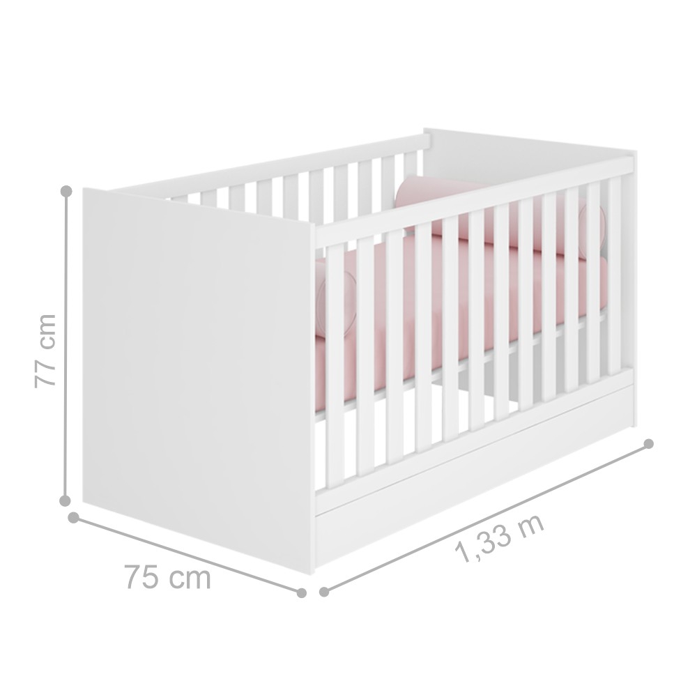 Berço Mini Cama Geovanna Branco