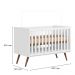 Berço Mini Cama Q Encanto Retrô Branco Acetinado com Colchão Supreme - Qmovi