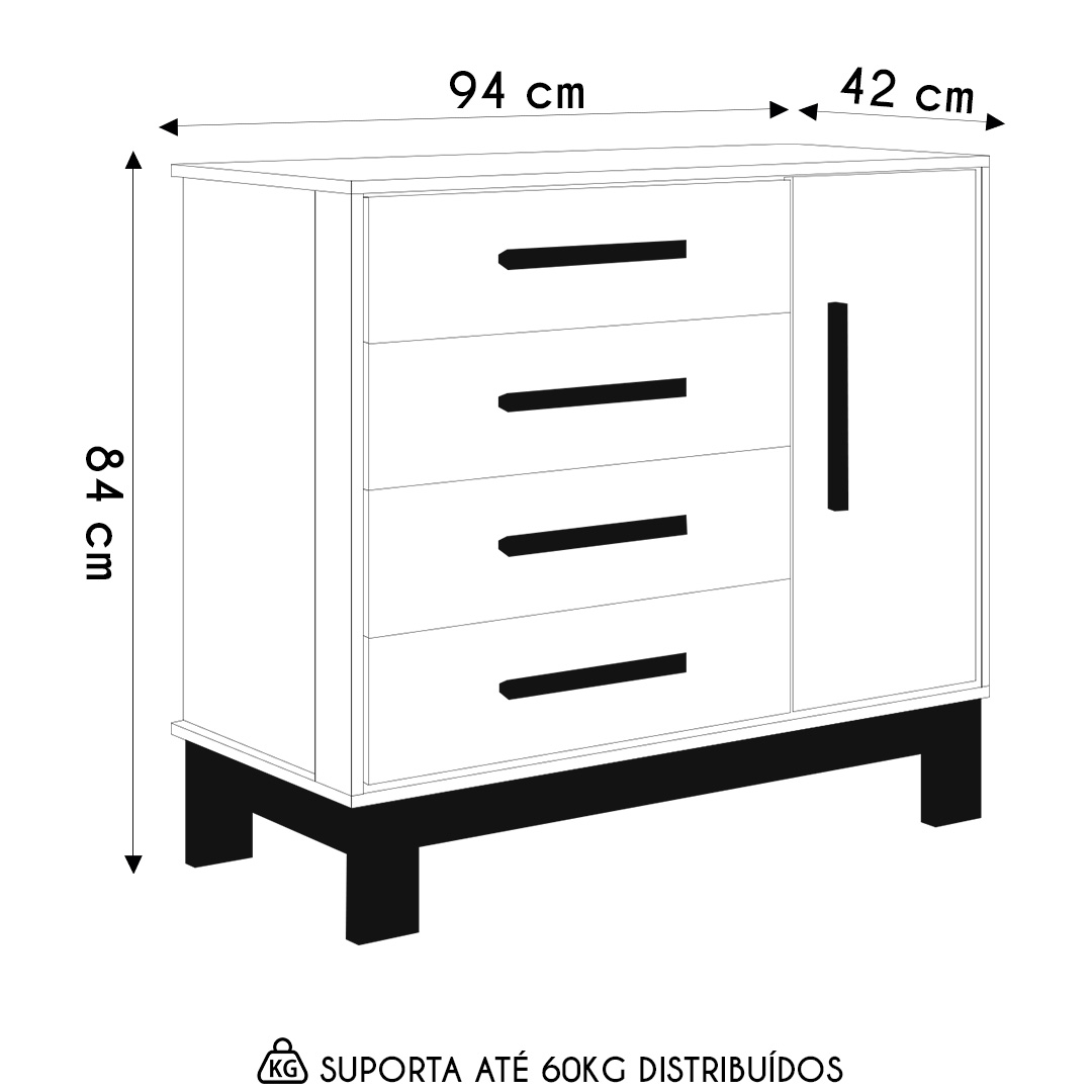 Cômoda Com Sapateira Infantil Q Encanto Slim Rosa - Qmovi
