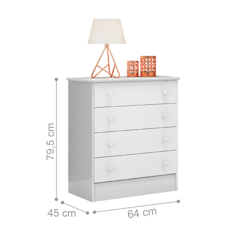 Cômoda Concord Branco