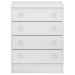 Cômoda Infantil 4 Gavetas MDP Doce Mel Branco