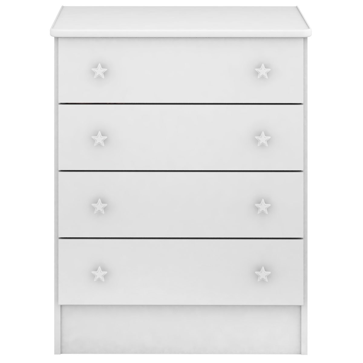 Cômoda Infantil 4 Gavetas MDP Doce Mel Branco