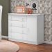 Cômoda Infantil Doce Sonho 1 Porta 4 Gavetas Branco - Qmovi