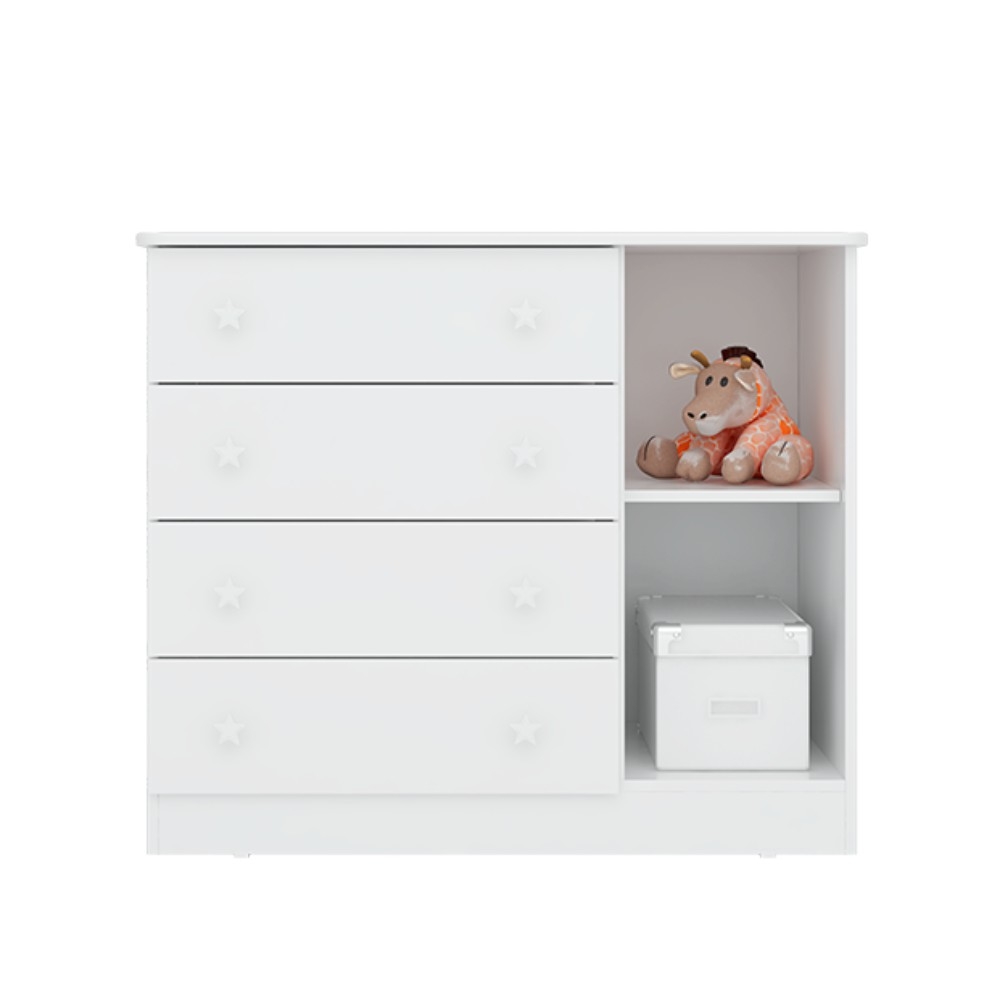 Cômoda Sapateira Central Branco