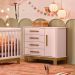 Cômoda Sapateira Infantil 1 Porta 4 Gavetas Feitiço Rosa