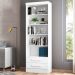 Conjunto 2 Estantes Livreiro Kenner Branco