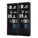Conjunto 2 Estantes Livreiro Kenner Preto Fosco
