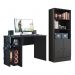 Conjunto Gamer Armário 2 Portas e Mesa para Computador 3875 Preto - Qmovi