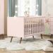 Conjunto Quarto Infantil Retro Berço e Guarda Roupa Parla Rosa