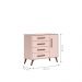 Conjunto Quarto Infantil Retro Sevilha Rosa com Colchao