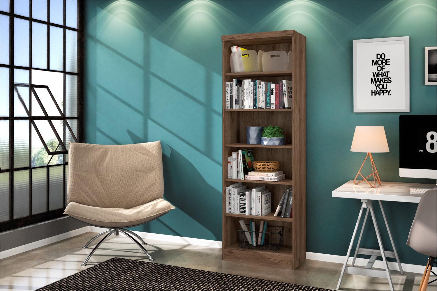Estante Livreiro Huntington Branco