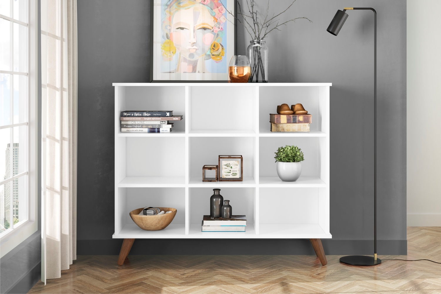 Estante Nicho Vintage Sabina Branco