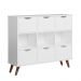 Estante Nicho Vintage Sabina Branco com Gavetas