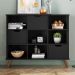 Estante Nicho Vintage Sabina Preto com Gavetas