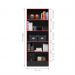 Estante para Livros Cosenza Preto Vermelho