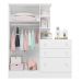 Guarda Roupa Cômoda Infantil Doce Sonho Branco - Qmovi