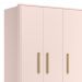 Guarda Roupa Infantil 3 Portas Slim Q Encanto Rosa - Qmovi