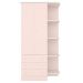 Guarda Roupa Infantil Com Cantoneira Doce Sonho Rosa - Qmovi