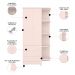 Guarda Roupa Infantil Com Cantoneira Doce Sonho Rosa - Qmovi