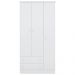 Guarda Roupa Infantil Doce Sonho 3 Portas Branco - Qmovi