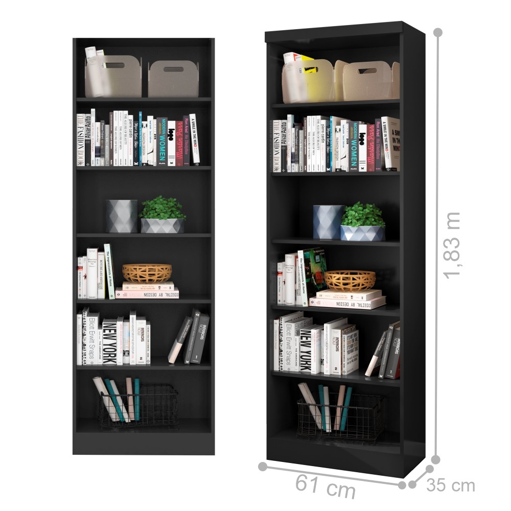 Kit 02 Livreiros Springs Preto Fosco