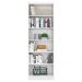 Kit 2 Estantes Livreiro 5 Prateleiras Linus Branco - Qmovi