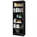 Kit 2 Estantes Livreiro 5 Prateleiras Linus Preto - Qmovi