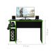 Mesa Gamer com Suporte de Fone Zalie Preto Verde