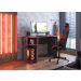 Mesa Gamer com Suporte de Fone Zalie Preto Vermelho