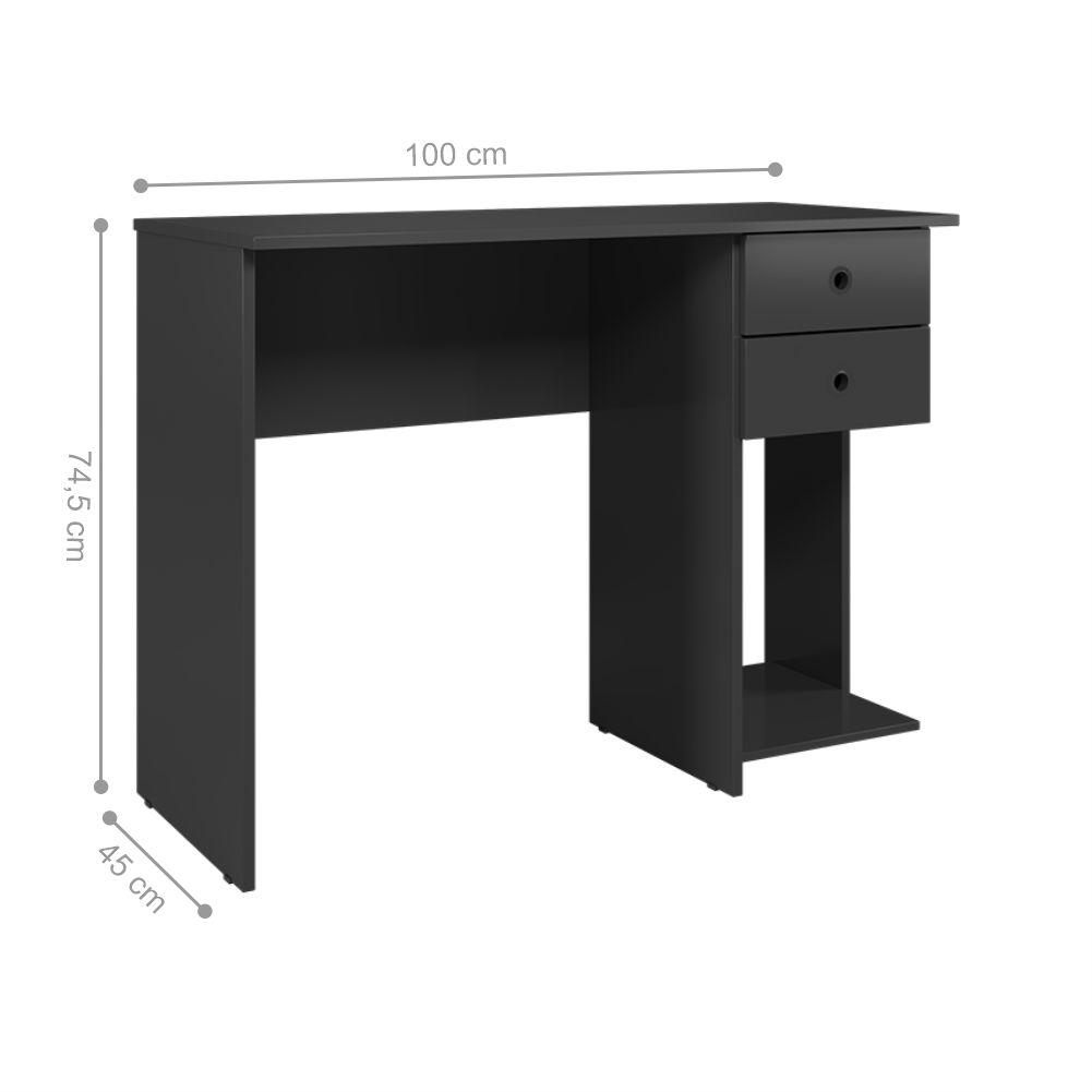Mesa de Escritorio Monserrato Preto Fosco