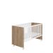 Mini Cama Liz Com Rodízios Carvalho Rústico Branco