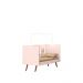 Mini Cama Retro Sophia Rosa com Colchao
