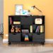 Nicho Organizador 3 Gavetas com Rodízios Preto - Qmovi