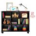 Nicho Organizador 3 Gavetas com Rodízios Preto - Qmovi