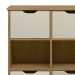 Nicho Organizador 6 Gavetas com Rodízios Freijó/Off White - Qmovi