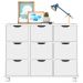 Nicho Organizador 9 Gavetas com Rodízios Branco - Qmovi