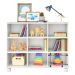 Nicho Organizador 9 Gavetas com Rodízios Branco - Qmovi